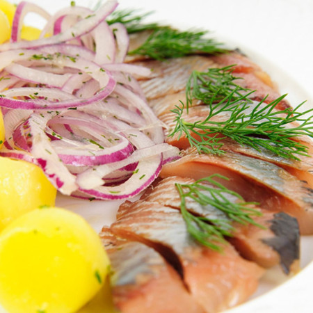 Сельдь с картофелем